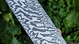 Forging a Twisted W's Damascus Chef Knife