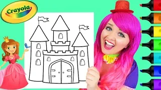 Coloring Princess Royal Castle Crayola Coloring Page Prismacolor Markers | KiMMi THE CLOWN