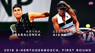 Aryna Sabalenka vs. Destanee Aiava | 2019 Libema Open First Round | WTA Highlights