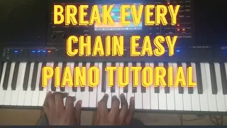 Break every chain easy piano tutorial with easy chords in key C