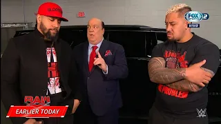 Paul Heyman advierte a Jimmy Uso & Solo Sikoa - WWE Raw Español Latino: 06/03/2023