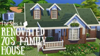 Renovated 70’s Family House | The Sims 4 Speed Build |