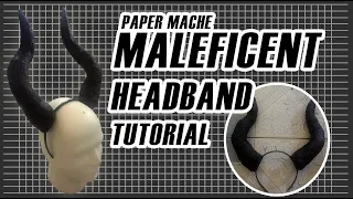 Maleficent Horns Headband Tutorial (Paper Mache)