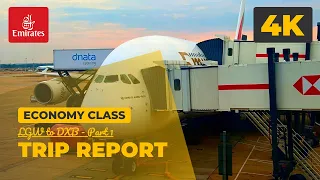 Trip Report - LGW to DXB (Part 1) with Emirates (Economy Class) (4K)