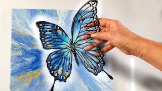 CREATIVE Butterfly Glue Gun Art (Elegant & Simple) to Try in 2024 | AB Creative Tutorial