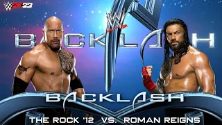 Full Match - Roman Reigns vs. The Rock '12: Backlash|WWE 2K23