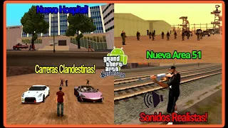 Top 5 Mejores Mods 2024 para GTA SAN ANDREAS ANDROID! | Part1