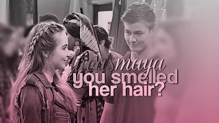 lucas and maya | you smelled her hair?!