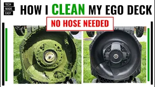 How I clean my EGO Mower Deck NO HOSE NEEDED