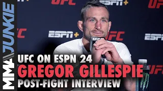 Gregor Gillespie responds to Conor's McGregor's tweet | UFC on ESPN 24 interview