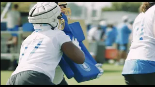 Chargers Rookie Zion Johnson Winning Reps & Showcasing Talent Vs Improved Bolts Interior At Camp