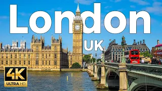 London, England, United Kingdom Walking Tour (4k Ultra HD 60fps) – With Captions