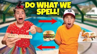 I'LL DO WHATEVER YOU CAN SPELL CHALLENGE!!! Our Kids Swap Lives!