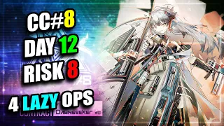 【Arknights】【CC#8】Day 12 - Risk 8 (4 Lazy Operators)