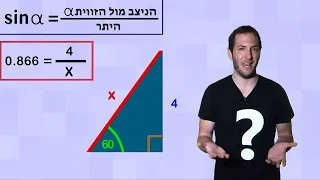 שלושת הפונקציות הטריגונומטריות: סינוס, קוסינוס וטנגנס