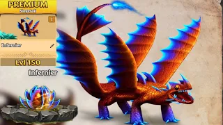 Infernier "New Premium Singetail" Max Level 150 Titan Mode - Dragons:Rise of Berk New Update