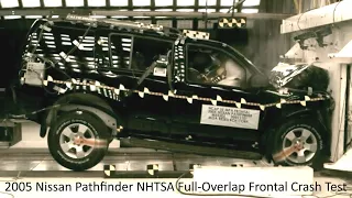 2005-2007 Nissan Pathfinder NHTSA Full-Overlap Frontal Crash Test