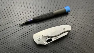 How to disassemble and maintain the TRM Holey Nerd Pocketknife