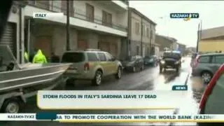 Storm floods in Italy's Sardinia leave 17 dead