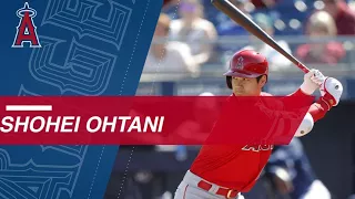 Ohtani walks twice, hits RBI single in spring offensive debut