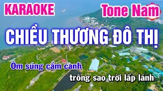 Karaoke Chiều Thương Đô Thị Tone Nam Nhạc Sống | Mai Thảo Organ