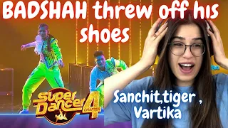 Vartika Jha, Sanchit, Tiger Brilliant Performance | Super Dancer Chapter 4 | #Badshah REACTION