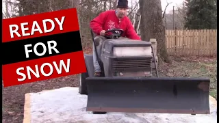 How to Install a Snow Blade on a Craftsman Tractor