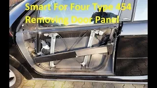 Smart Door panels. Aussenhaut ab. Reparatur des Türgriffes