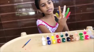 kids Learn Colors for Children Body Paint Finger Family Song Nursery Rhymes Learning Video