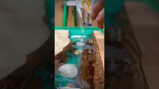 Liquid Glass Being Poured