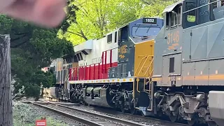CSX M416 with the 1852 “Western Maryland” HU trailing with a Marc passing it.