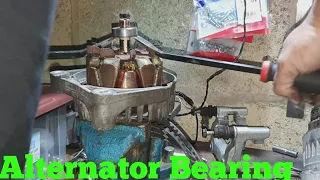 How to remove Alternator bearing without Puller
