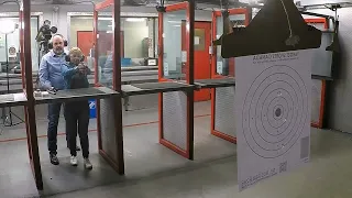 Learning to shoot a handgun for the first time