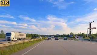 4K Driving in Germany: Autobahn 1 Lübeck to Hamburg