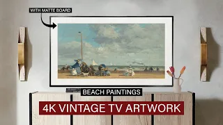 Vintage Artwork with Matte Board - 4K TV Wallpaper Screensaver (3 Hours With No Sound)