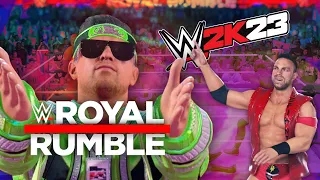 WWE 2K23 a full CPU Royal Rumble match