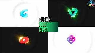 Clean Logo Intro Reveal ★ DaVinci Resolve Templates ★