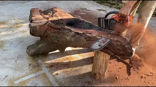 Amazing Extremely Creative Woodworking Idea From Discarded Wood // Build Outdoor Table For Garden