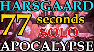 77 SECONDS - Killing Harsgaard Fastest Apocalypse Solo - Remnant form the Ashes - Best DPS Build HD