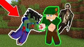 MEU AMIGO FOI ATACADO E SOFREU UMA TRANSFORMAÇÃO ZUMBI NO MINECRAFT!