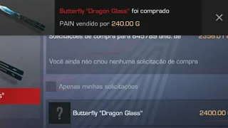 I Bougth a Butterfly dragon glass for 240 🙂