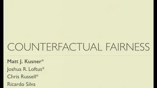 Counterfactual Fairness