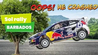 MY FAVORITE RALLY DRIVER CRASHED/ 🙆‍♀️🤦SOL RALLY BARBADOS DAY 2WRC BARBADOS @HukuYues172