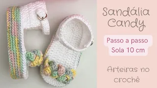 Sandália Candy crochê 10 cm - Aula 1 - Sola