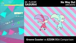 EZ2ON REBOOT : R - Groove Coaster DLC BGA Comparison