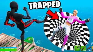 I Trapped a Girl with Optical Illusions! (Fortnite)