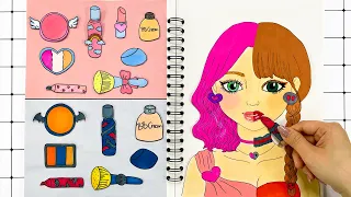 [🐾paper diy🐾] Difference MAKEUP 💄 for Good Girls & Bad Girls 🌈 놀이 종이 | ASMR| 블라인드 백 언박싱