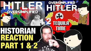 A Historian Reacts to Oversimplified Hitler Parts 1 & 2