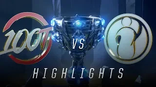 100 vs. IG - Worlds Group Stage Day 8 Match Highlights (2018)