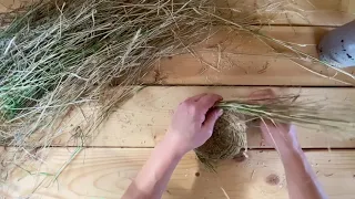 Making a Grass Basket